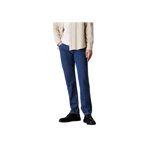 CALVIN KLEIN Джинсы Европейская версия Мужские Средний синий