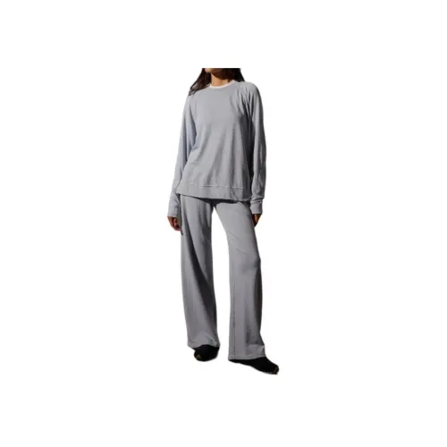 JAMES PERSE Серый Ледниковый Краска Женские Толстовки