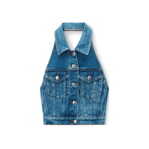 Alexander Wang FW24 Майка Женская Синяя