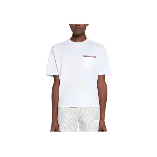 THOM BROWNE Белая Мужская T-рубашка