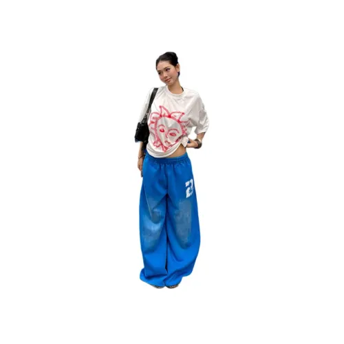 YEARNED Синий Женские Повседневные Брюки