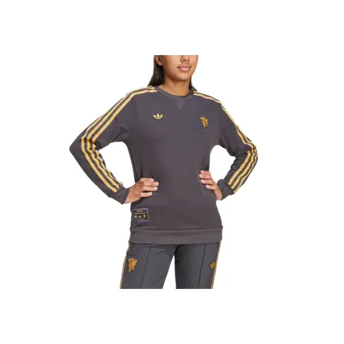 Adidas Графитовый Черный Детские Свитшоты