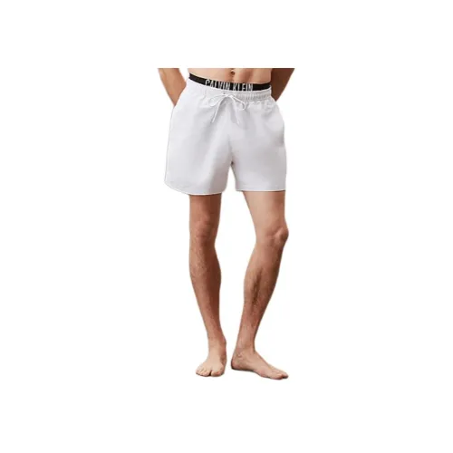 Calvin Klein Белые Мужские Плавательные Шорты