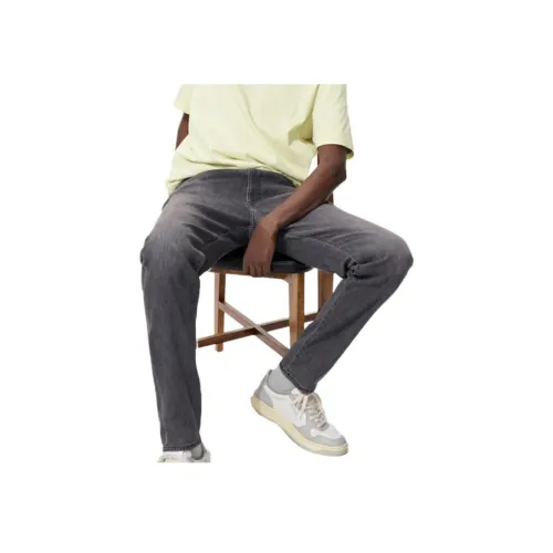 UNIQLO Серый Мужской Джинсы