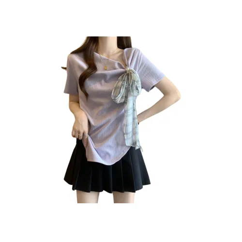 HTHK Фиолетовые Женские Футболки