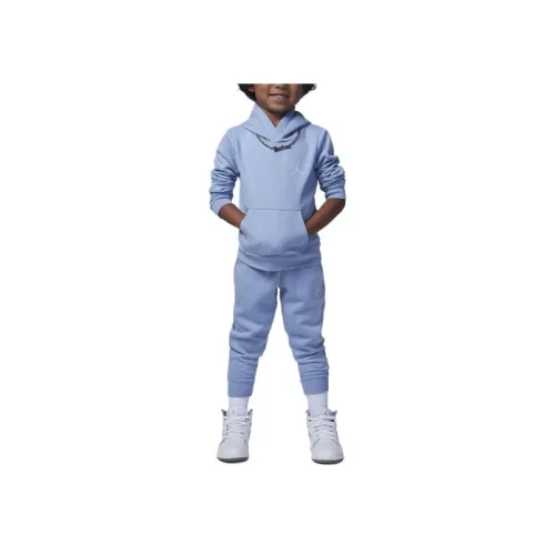 Jordan MJ Essentials Флис Пуловер Комплект Костюм для Малыша и Детский Синий Серый