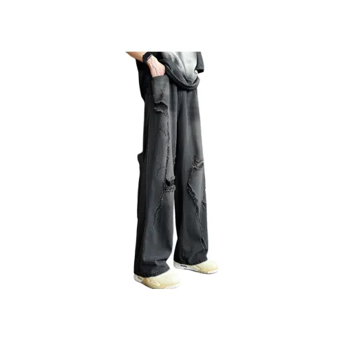 NHZN Черные Унисекс Джинсы