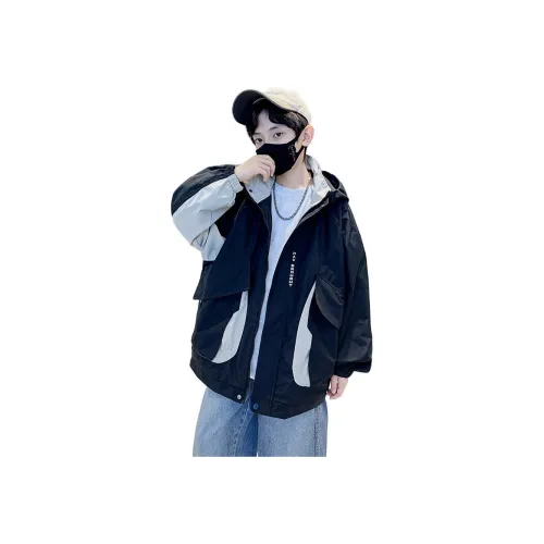 TAOTIANMAO Мальчики Модный и Крутой Средняя Школа Повседневные Куртки и Пальто