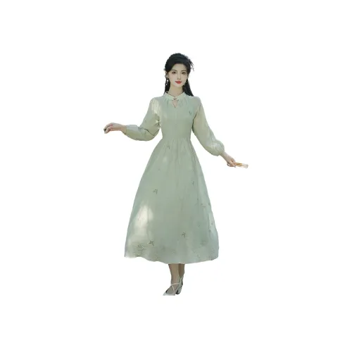 MORii Длинное платье с длинными рукавами женское