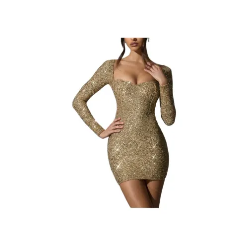 OH POLLY SEPHINA Длинное платье с длинными рукавами женское