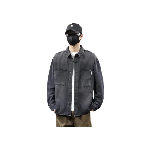 Tonlion Черные Унисекс Рубашки