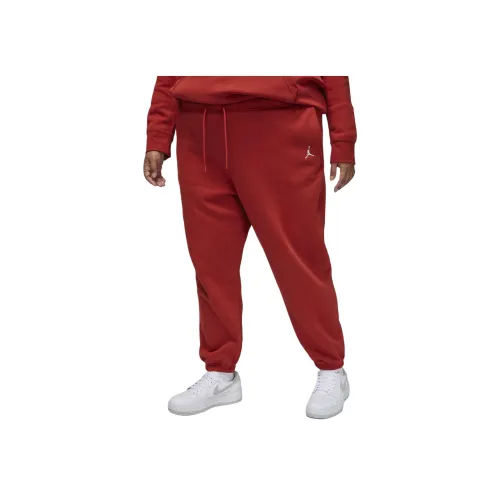 Jordan Brooklyn Fleece Вязаные Тренировочные Брюки Женские Красные