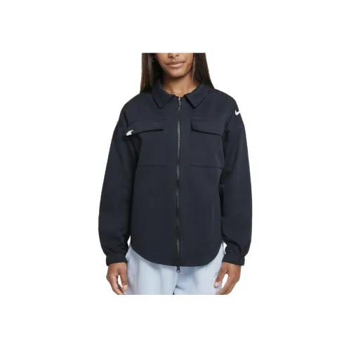 nike Куртки и Пальто Черный Детский