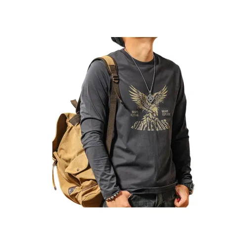 JIYAN Мужская футболка серого цвета