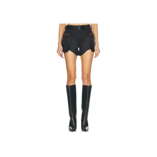Mugler Черные Женские Повседневные Шорты
