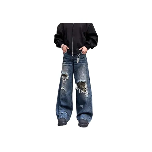 FA2LO Синие Унисекс Джинсы