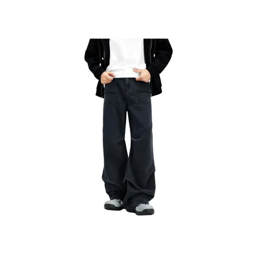 UOOHE Черные унисекс брюки карго