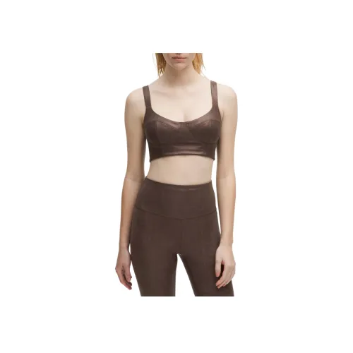 lululemon Everlu Топ для йоги Женские Матовый кофейный