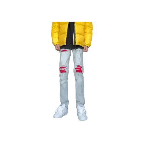 ZIAREL Светло-синие унисекс джинсы