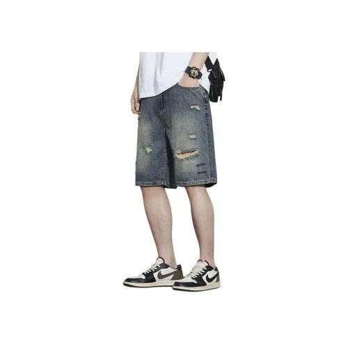 DIZHOUHU Синие унисекс джинсовые шорты