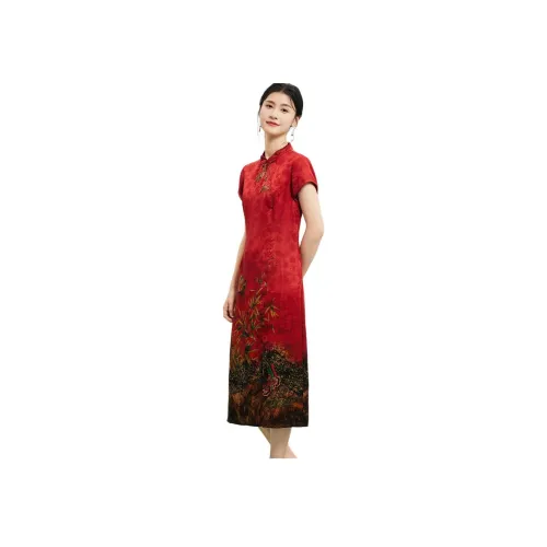 JINJU Женские Короткие Платья с Рукавами