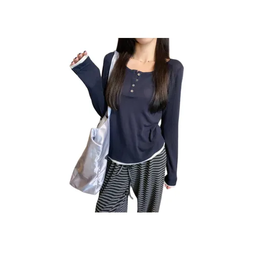 MORii Темно-синие женские футболки T