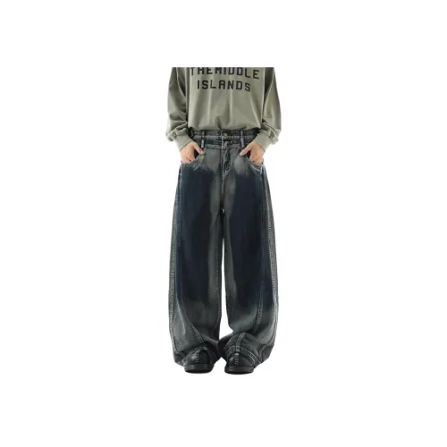 KULAIYA Blue Unisex Jeans KULAIYA Синий Унисекс Джинсы