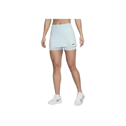 nike Court Dri Fit Victory Повседневные Юбки Женские Glacier Blue Black