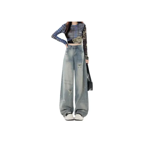 SRCG Светло-синие Женские Джинсы