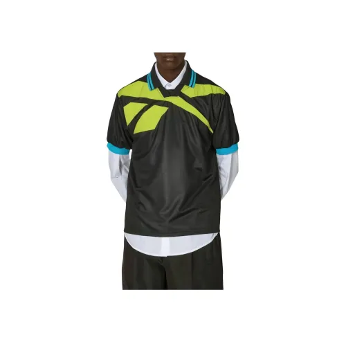 Reebok Черный Желтый Мужская Поло