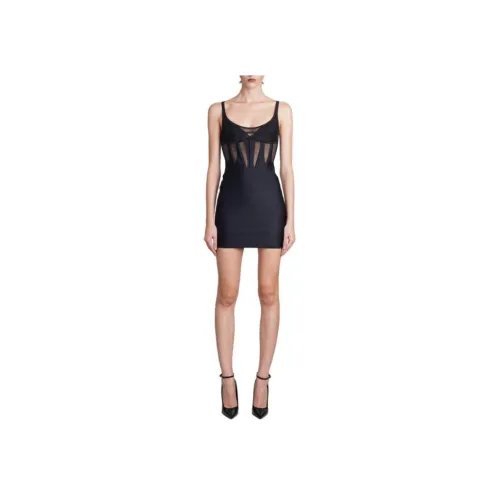 Mugler Slip Платье Женское Черное
