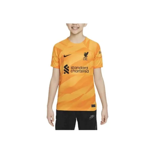 nike LIVERPOOL FC 2023 24 Stadium Goalkeeper T-Shirt Детская Ярко-Оранжевая
