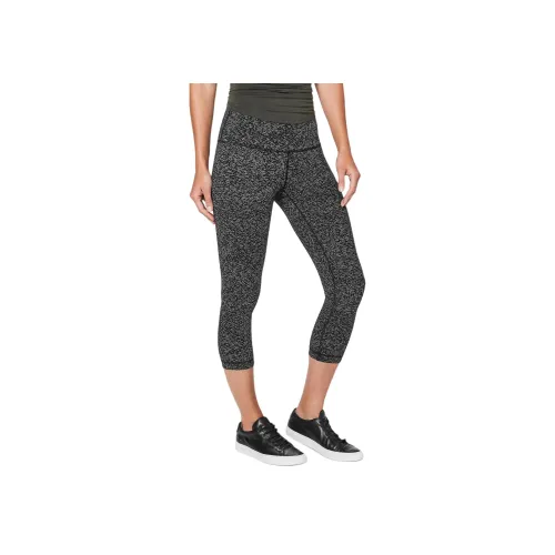 lululemon Wunder Under Спортивные брюки Женские Черный Белый