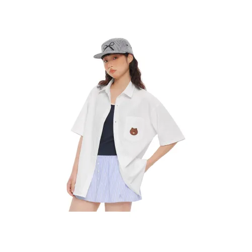 LINE FRIENDS Бурый Медведь Рубашка Унисекс