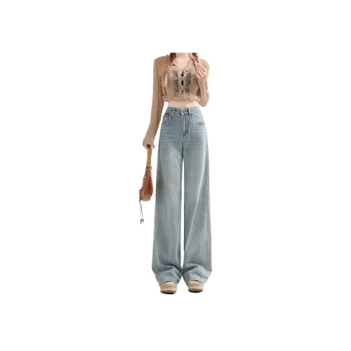 Enhanced Джинсы Женские Светло-Синий