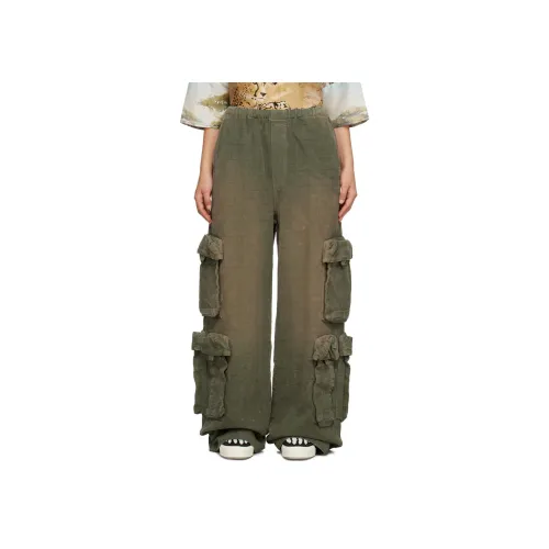 AMIRI Повседневные брюки женские армейский зеленый