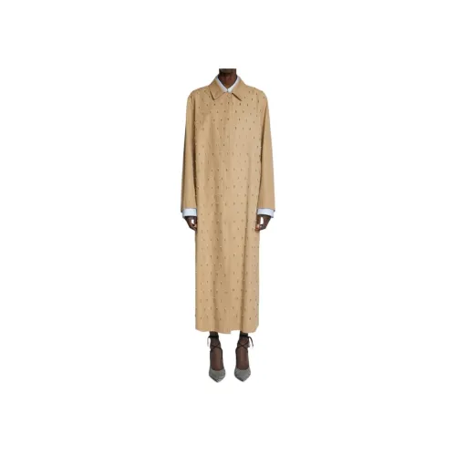DRIES VAN NOTEN Хаки Женский Тренч