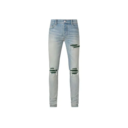 AMIRI Early Spring Collection Антиквар Индиго Мужские Джинсы