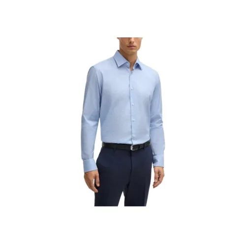 Hugo Boss Мужские Синие Рубашки