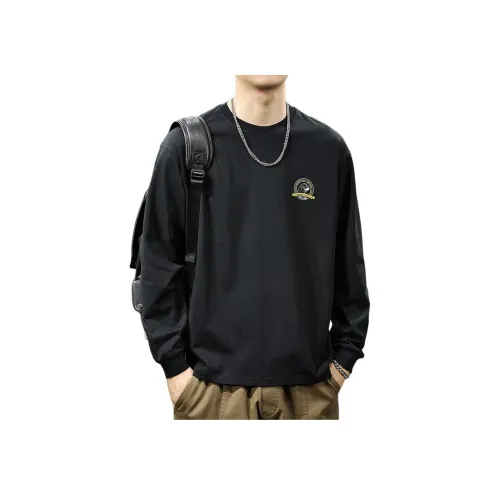 QIANJINNIU Черный Унисекс T-рубашки