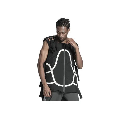 NORVINCY На открытом воздухе Два WAY Молния Низкий Воротник Жилет Унисекс