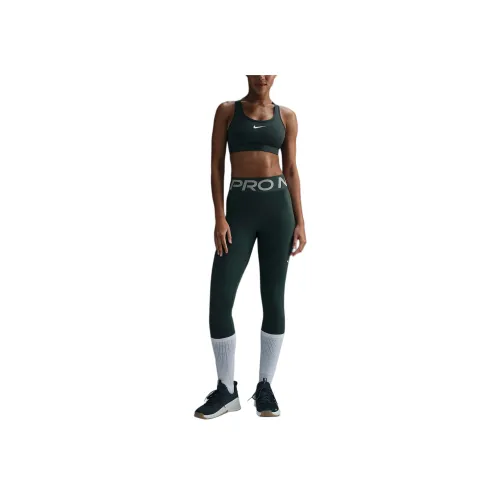Nike Pro Sculpt Leggings Женские Винтаж Зеленый Белый