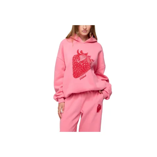 Edikted Strawberry Babe Hoodie Hoodie Women's
