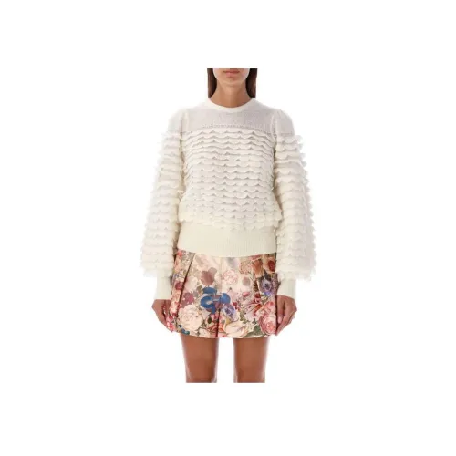 Zimmermann Экрю Женские Свитеры