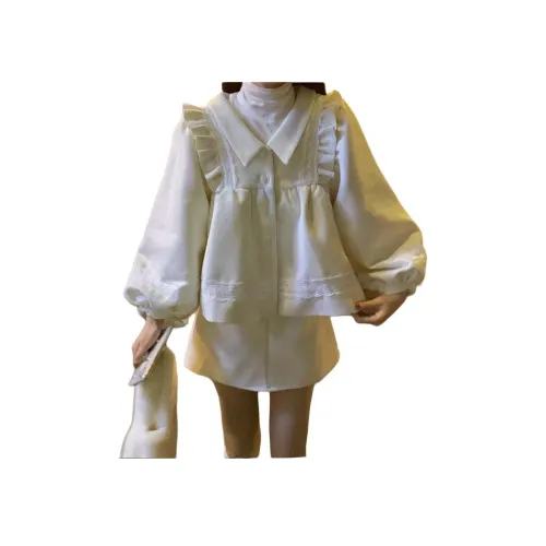 BVODE Молоко Белый Комплекты Женские Юбка Комплекты