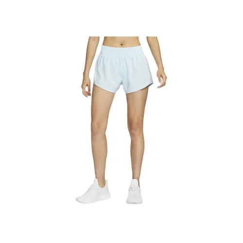 Nike Dri Fit One Ледниково-голубые Женские Спортивные Шорты