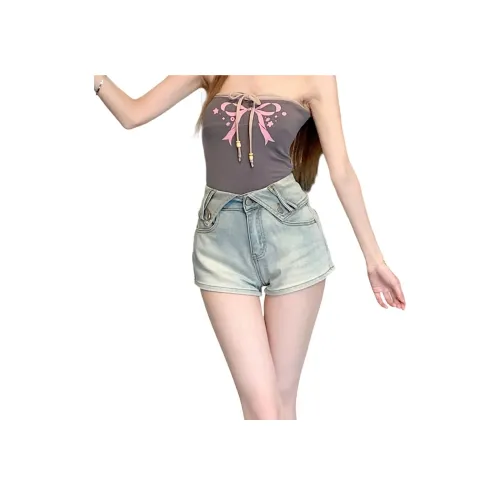 SDN by41 Blue Women's Denim Shorts SDN by41 Синий Женские Джинсовые Шорты