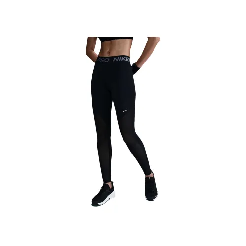 NIKE Swoosh Черные Женские Штаны для Йоги