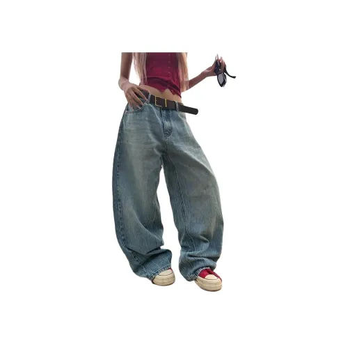 SAGP Lightning Pattern Blue Unisex Jeans