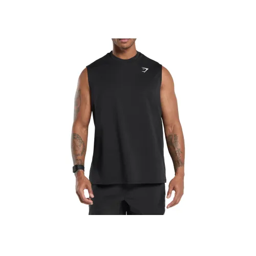 GYMSHARK Мужские черные майки